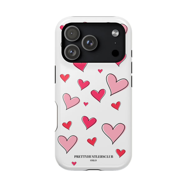 Storybook Hearts Illustration (MagSafe) Phone Case