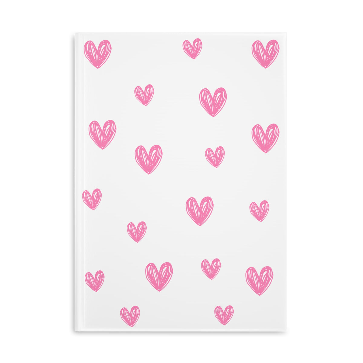 Doodle Hearts Puffy Hardcover Notebook