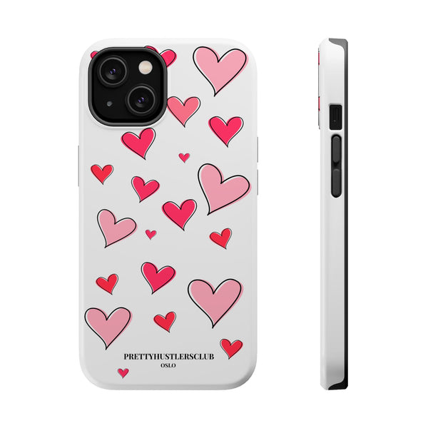 Storybook Hearts Illustration (MagSafe) Phone Case