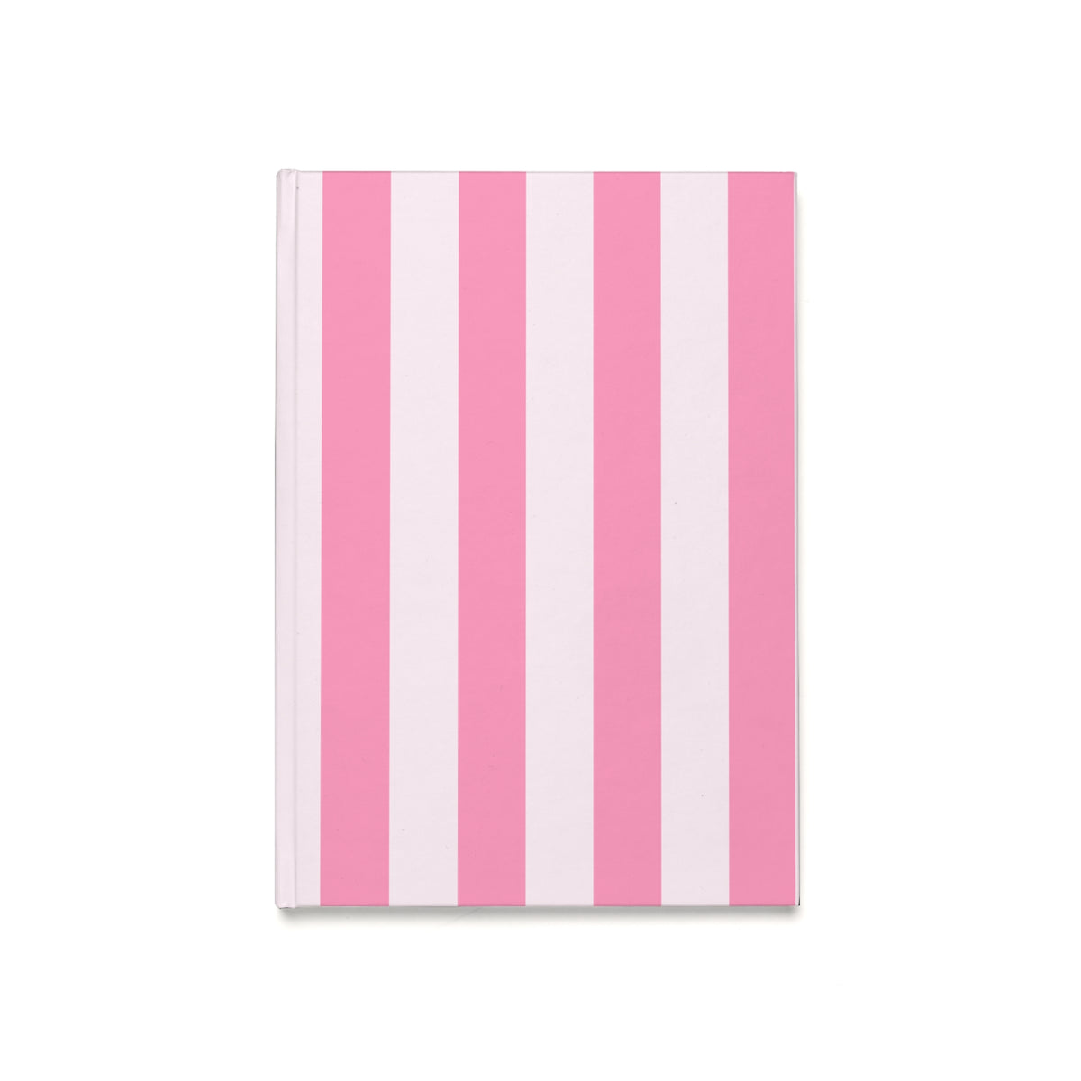 Pink Stripes Hardcover Journal