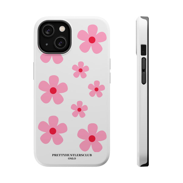 Pink Retro Daisy (MagSafe) Phone Case