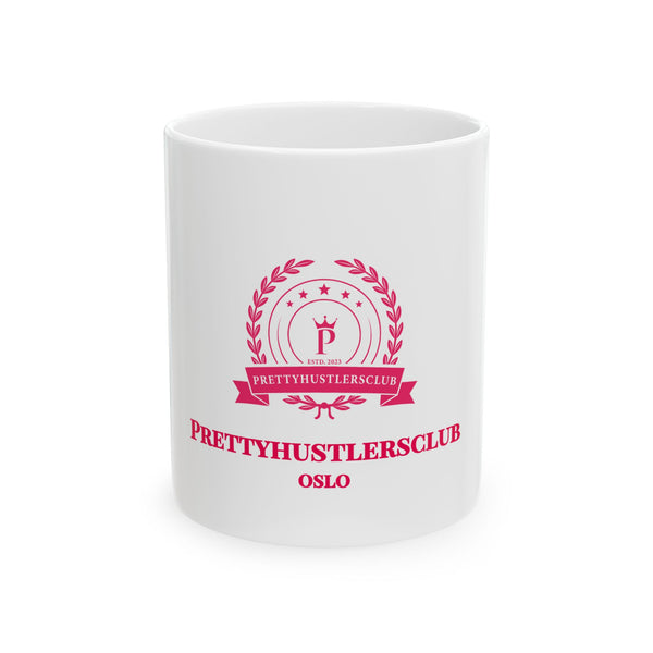 Prettyhustlersclub Emblem Logo Ceramic Mug (11oz, 15oz)