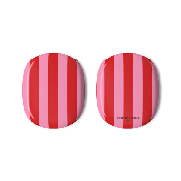 Pink and Red Stripes V2 AirPods Max Covers