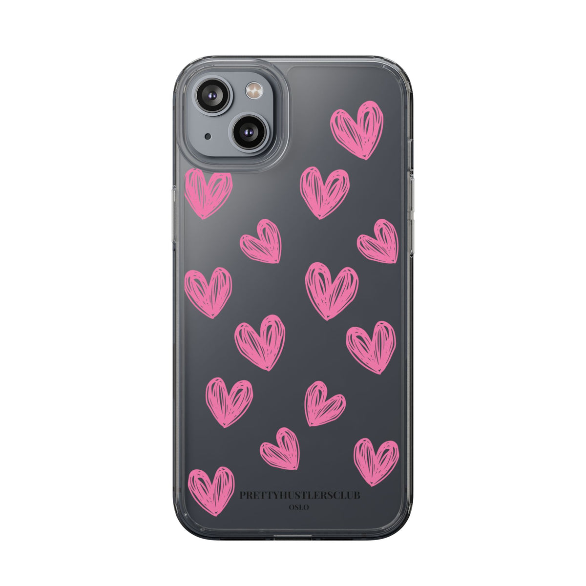 Pink Heart Doodles Design Phone Cases