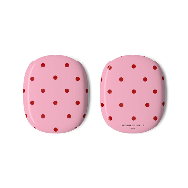 Pink with Red Polka Dots V2 AirPod Max Covers