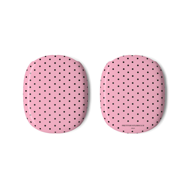 Pink with Black Polka Dots AirPod Max Covers