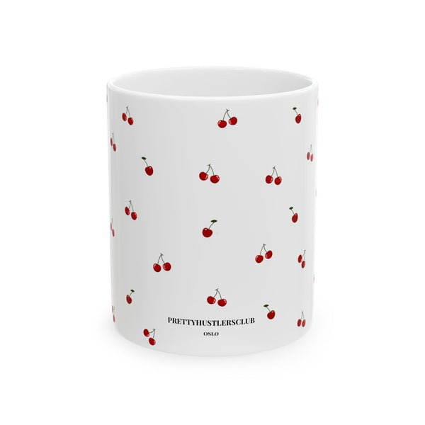 Cherry Pattern Ceramic Mug