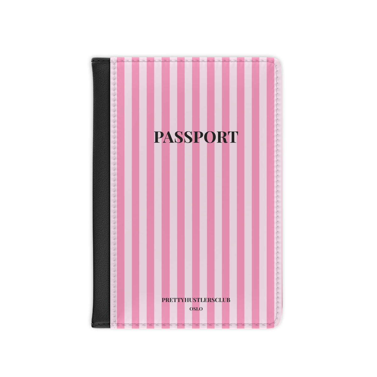 Pink Stripes Passport Cover