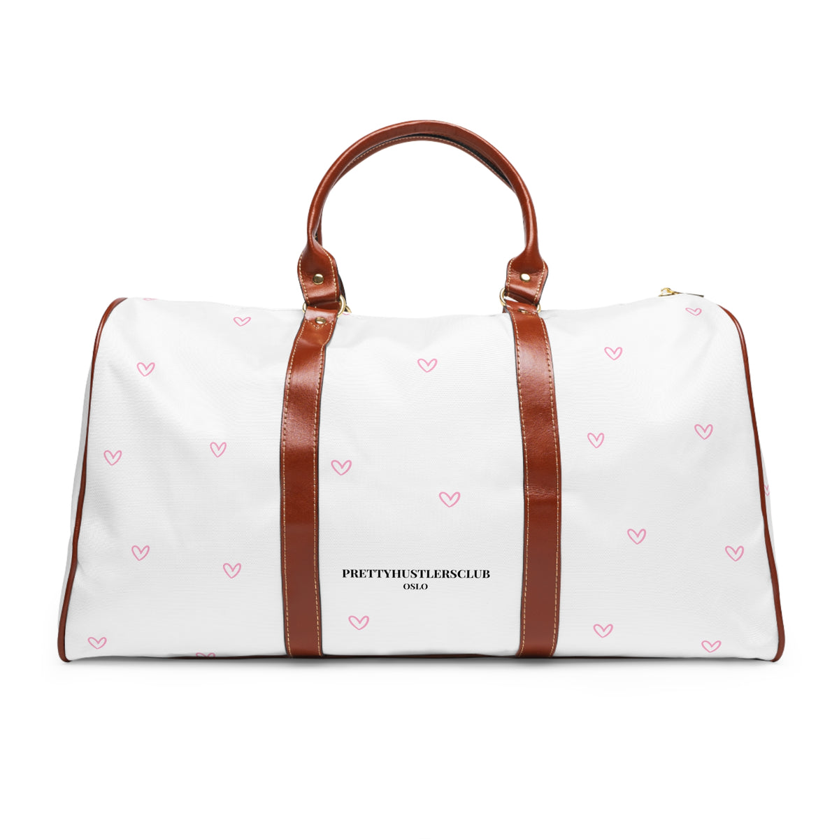 Pink Tiny Hearts Pattern Duffle Bag