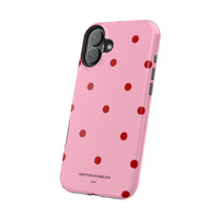 Pink With Red Polka Dots V2 (MagSafe) Phone Case