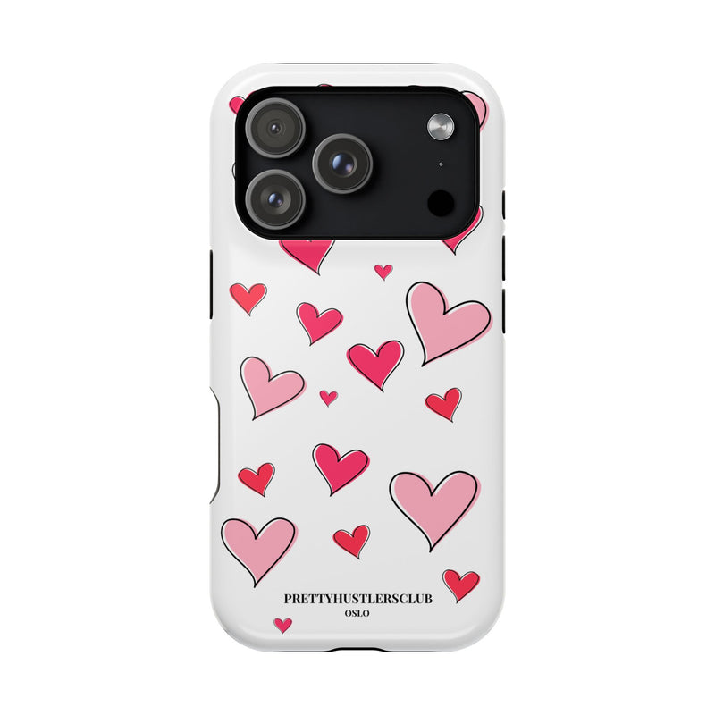 Storybook Hearts Illustration (MagSafe) Phone Case