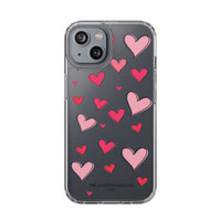 Storybook Hearts Illustration Phone Case