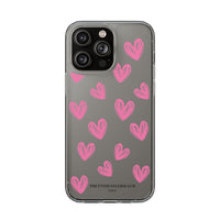 Pink Heart Doodles Design Phone Cases