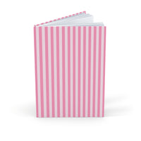 Pink Stripes Hardcover Journal (A5)