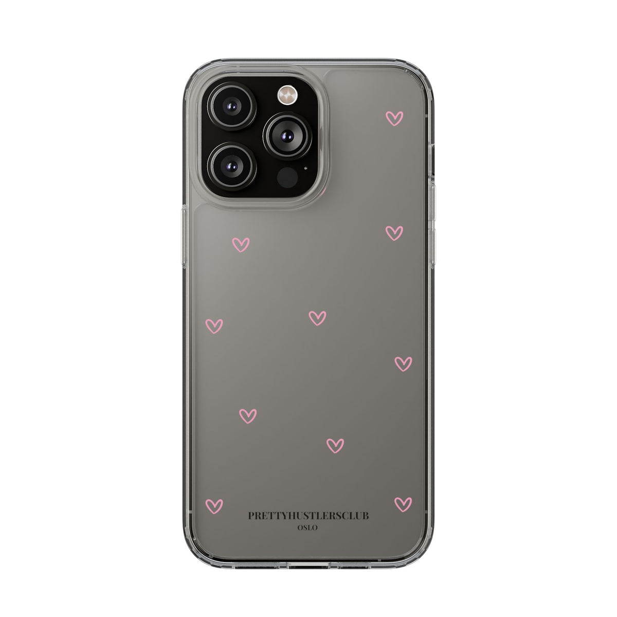 Pink Tiny Hearts Print Phone Case