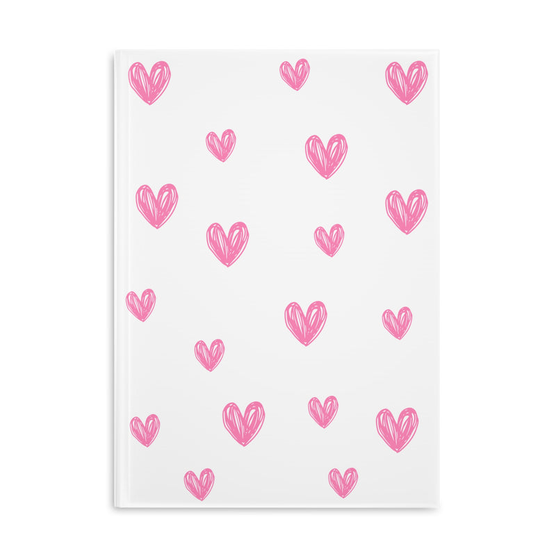 Doodle Hearts Puffy Hardcover Notebook