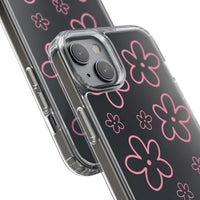 Pink Doodle Floral Design Phone Case