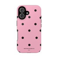 Pink With Black Polka Dots V2 (MagSafe) Phone Case