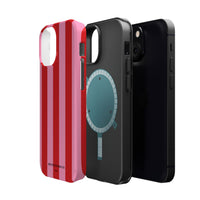 Red and pink stripes V2 (MagSafe) Phone Case