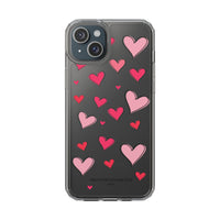 Storybook Hearts Illustration Phone Case