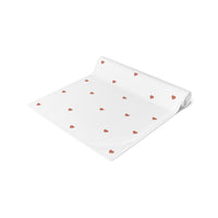 Red Heart Pattern Cotton Table Runner