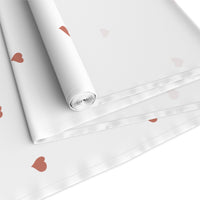 Red Heart Pattern Cotton Table Runner
