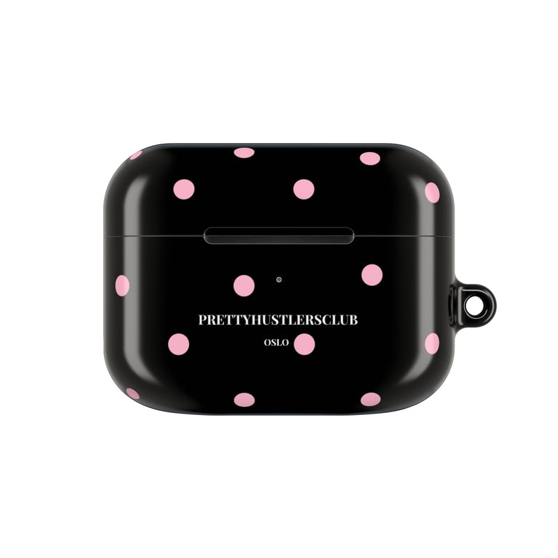 Black with Pink Polka Dots V2 AirPod Pro Case