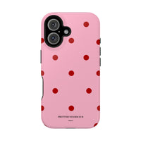 Pink With Red Polka Dots V2 (MagSafe) Phone Case