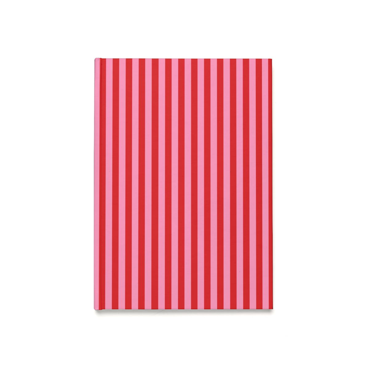 Red and Pink Stripes Hardcover Journal (A5)