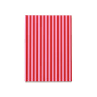 Red and Pink Stripes Hardcover Journal (A5)