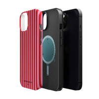 Red and Pink Stripes (MagSafe) Phone Case