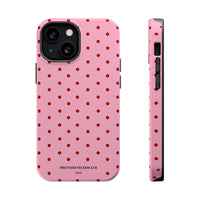 Pink With Red Polka Dots (MagSafe) Phone Case