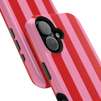 Red and pink stripes V2 (MagSafe) Phone Case