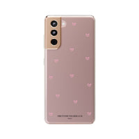 Pink Tiny Hearts Print Phone Case
