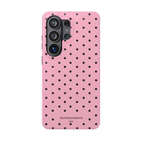 Pink With Black Polka Dots (MagSafe) Phone Case