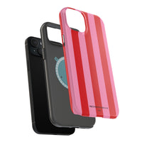 Red and pink stripes V2 (MagSafe) Phone Case