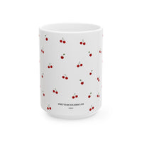 Cherry Pattern Ceramic Mug