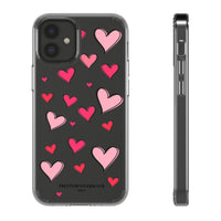 Storybook Hearts Illustration Phone Case