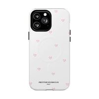 Pink Tiny Hearts Pattern (MagSafe) Phone Case