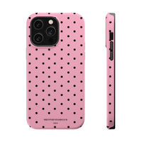 Pink With Black Polka Dots (MagSafe) Phone Case
