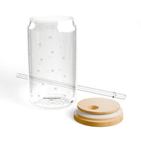 Pink Tiny Hearts Pattern Tumbler