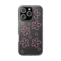 Pink Doodle Floral Design Phone Case