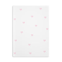 Pink Tiny Hearts Puffy Cover