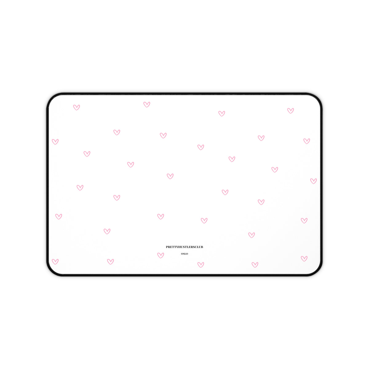 Pink Tiny Hearts Pattern Desk Mat