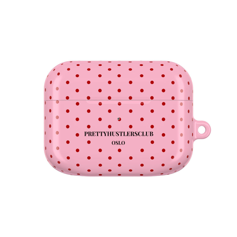 Pink With Red Polka Dots AirPod Pro Case
