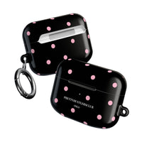 Black with Pink Polka Dots V2 AirPod Pro Case