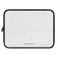 Pink Tiny Hearts Pattern Laptop Sleeve
