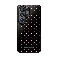 Black with Pink Polka Dots (MagSafe) Phone Case