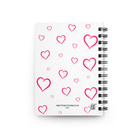 Magenta Hearts Spiral Bound Notebook
