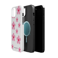 Pink Retro Daisy (MagSafe) Phone Case